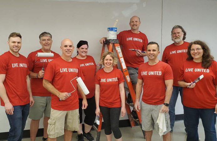 NUTEC Painting a Room For Local Elementary School in the Community